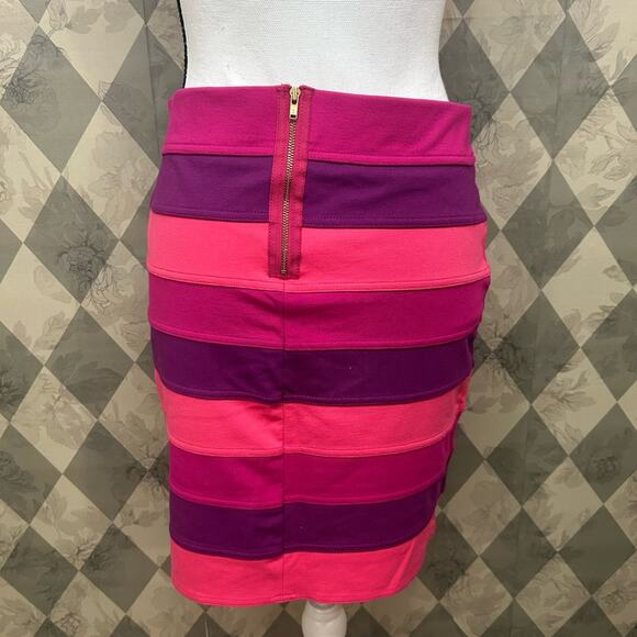 Lilly Pulitzer Cheyenne Banded Striped Pencil Skirt in Passion Pink - Picture 3 of 6
